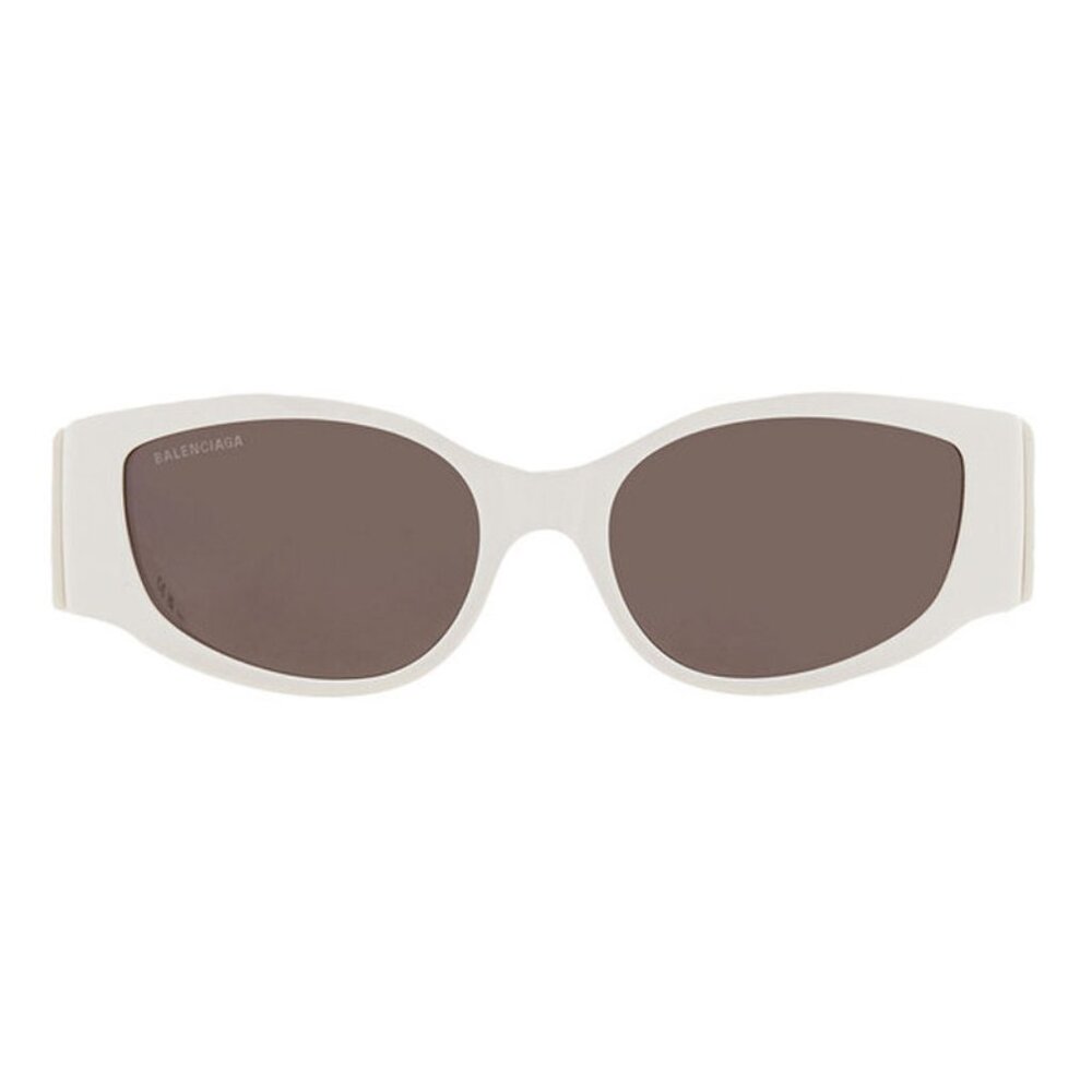NEW BALENCIAGA BB0258S 003 OVERSIZED WOMEN WHITE SUNGLASSES BALENCIAGA - Picture 3 of 4